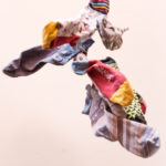 Sock Pétanque - Socks flying through the air.